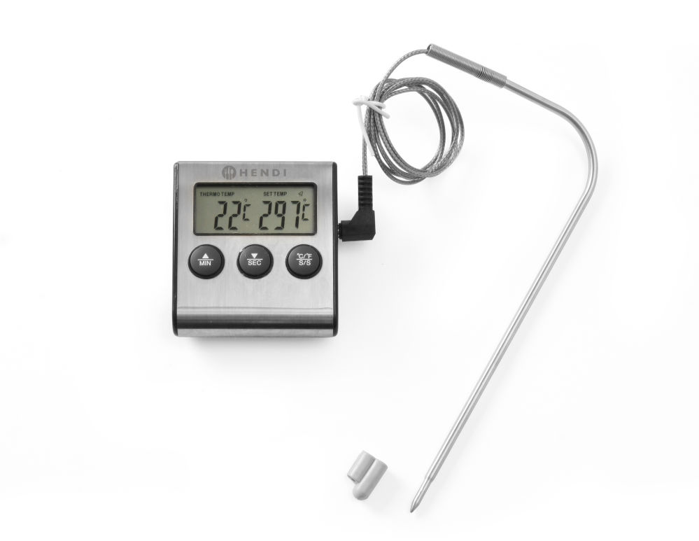 Einstechthermometer mit Timer –50ºC - 250ºC