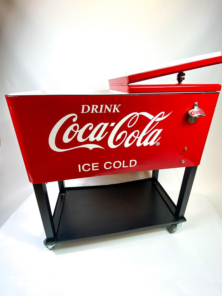 CocaCola Retro Ice-Cooler Getränkewagen 
