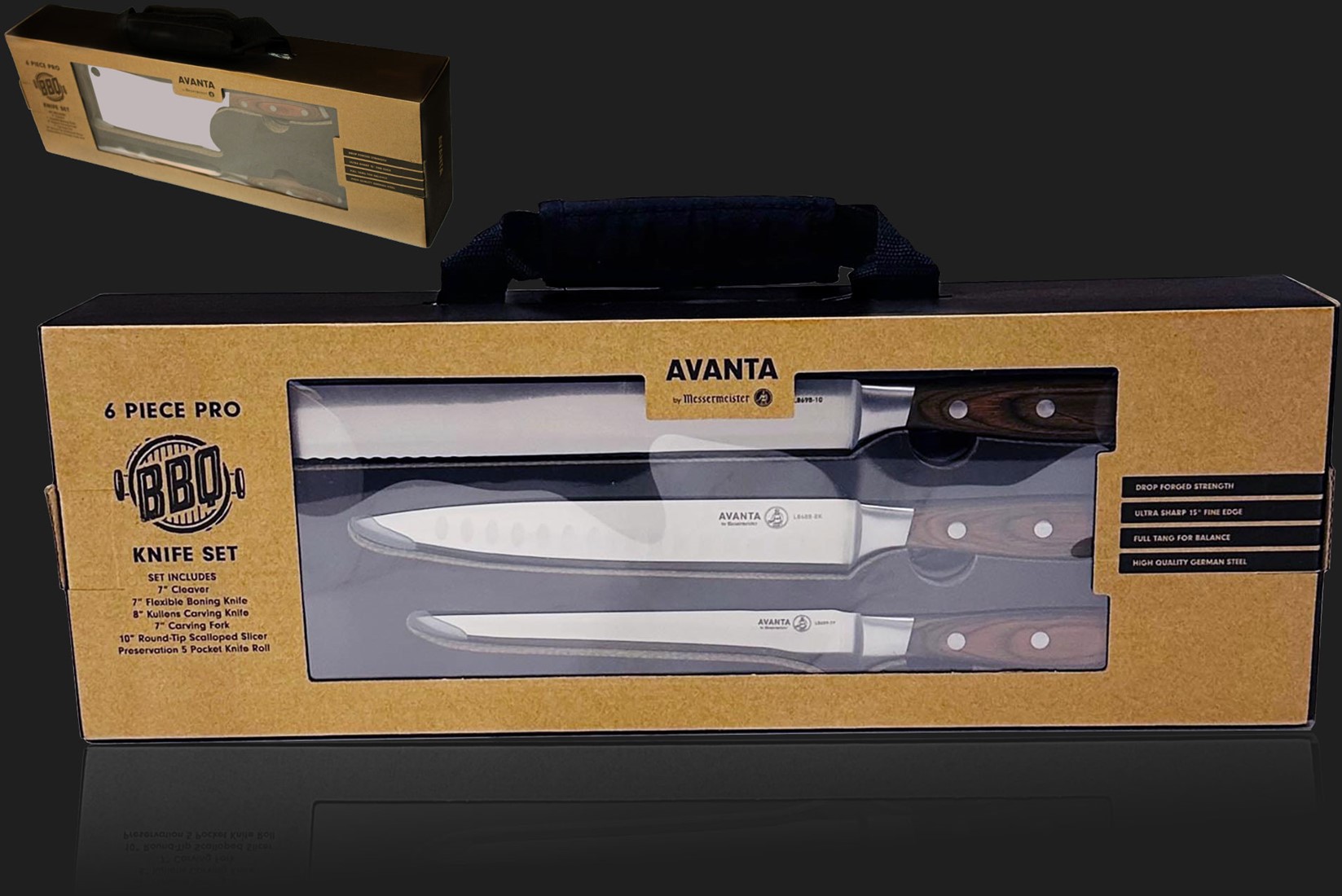 Avanta 6 Teiliges Premium BBQ Messer Set 
