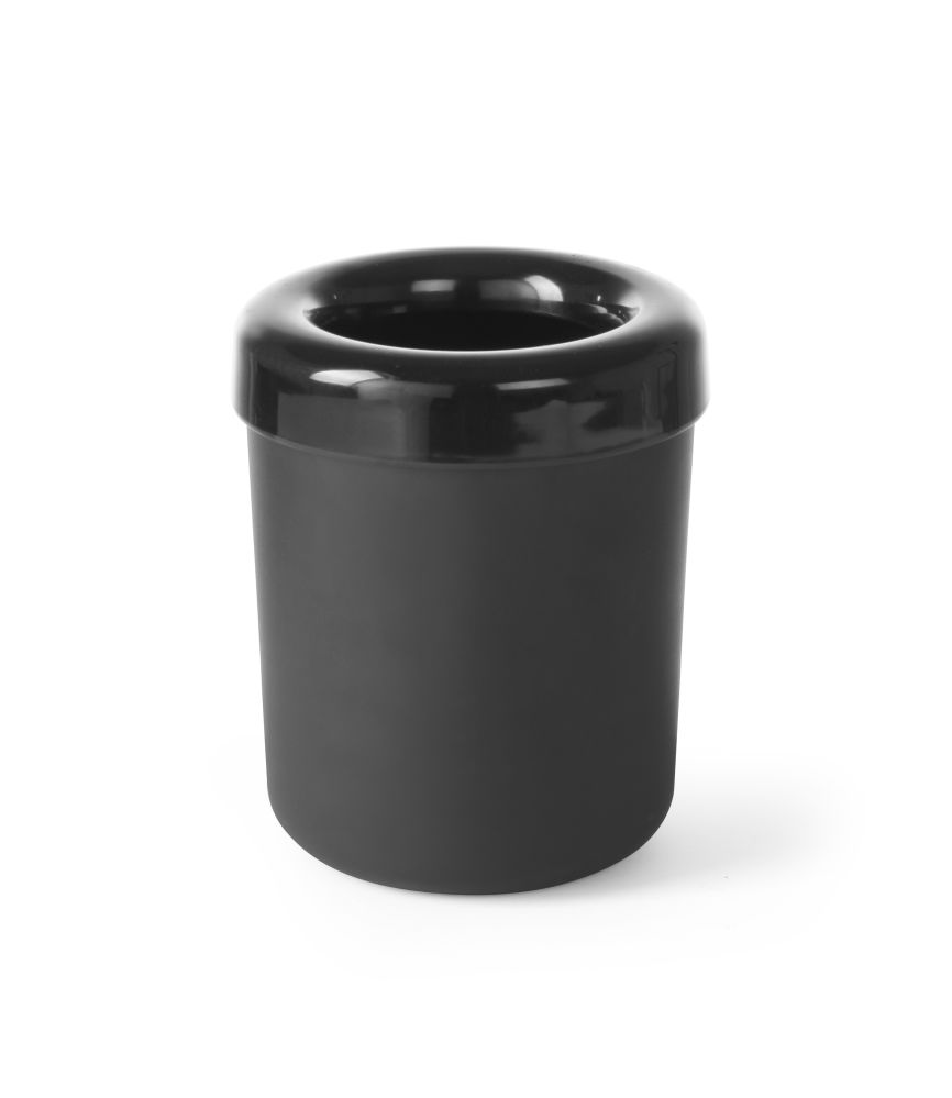 Tischabfallbehälter schwarz, Melamin ø130x(H)160mm