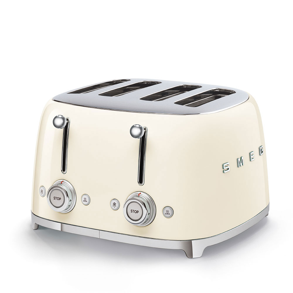 50's Retro Style, Toaster, 4 Scheiben, Creme