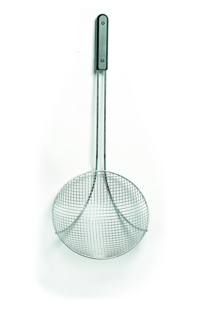 Frittierlöffel mit tiefer Kelle, (D)260x(L)600 mm, Edelstahl mit Kunststoffgriff