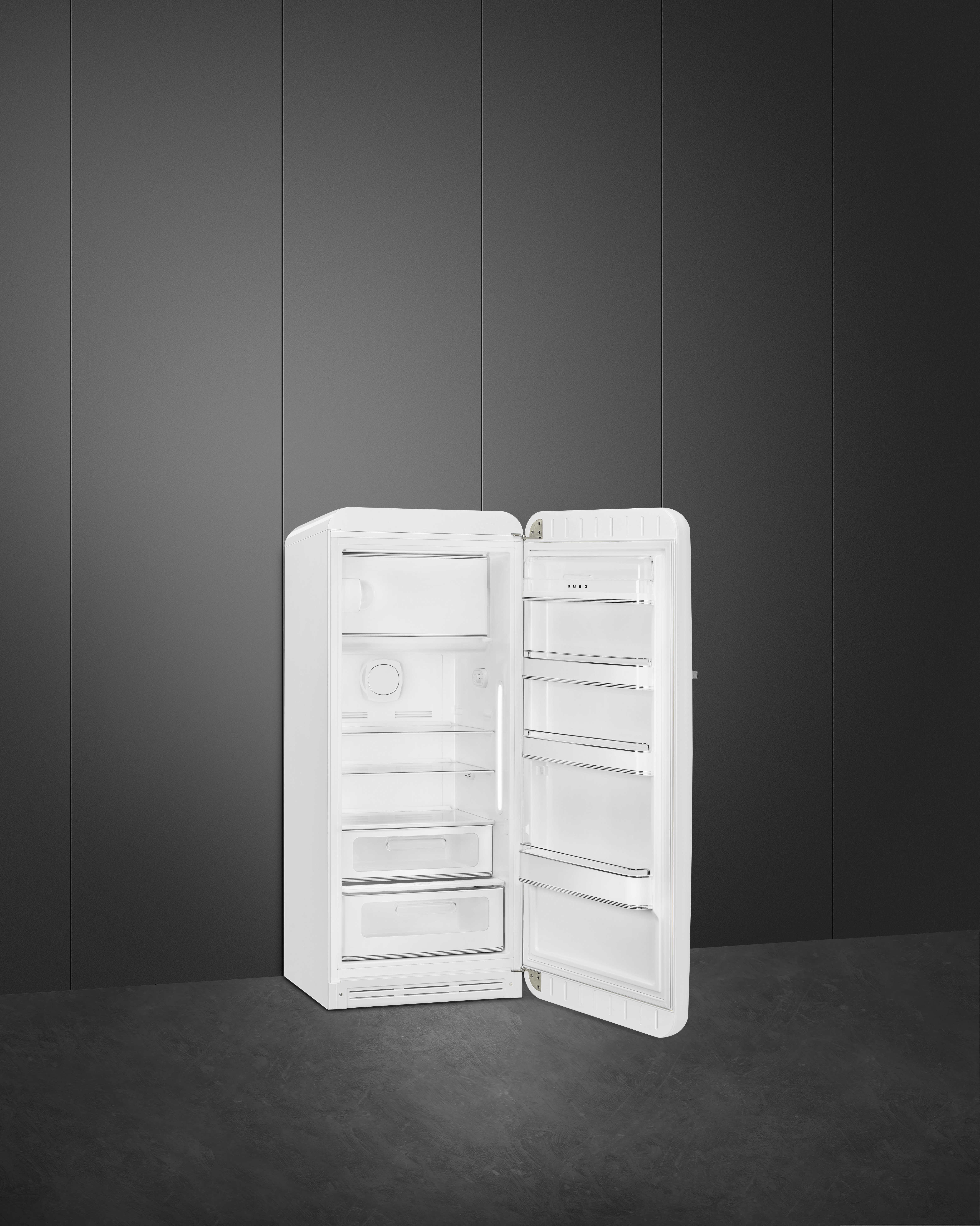 50's Style, Stand-Kühlschrank, 1-türig, 60 cm, Weiß, Rechtsanschlag