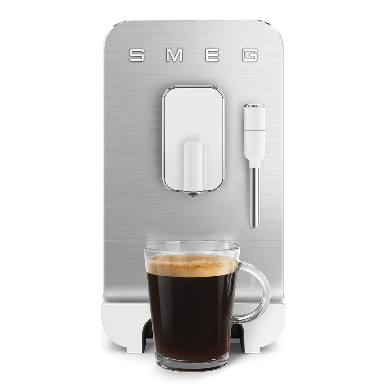 Kompakt-Kaffeevollautomat, Weiß-Matt