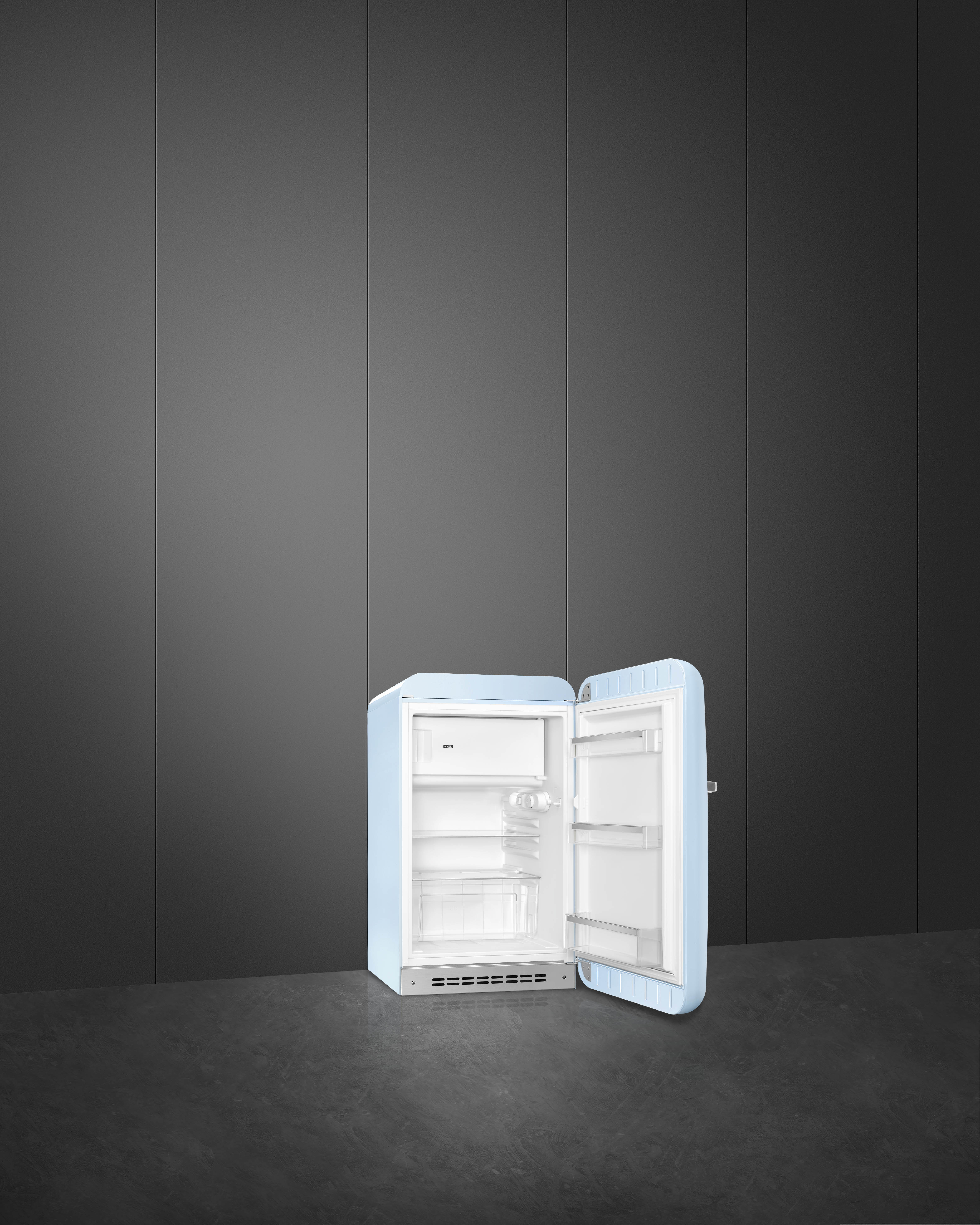 50's Style, Stand-Kühlschrank, 1-türig, 54 cm, Rechtsanschlag, Pastellblau