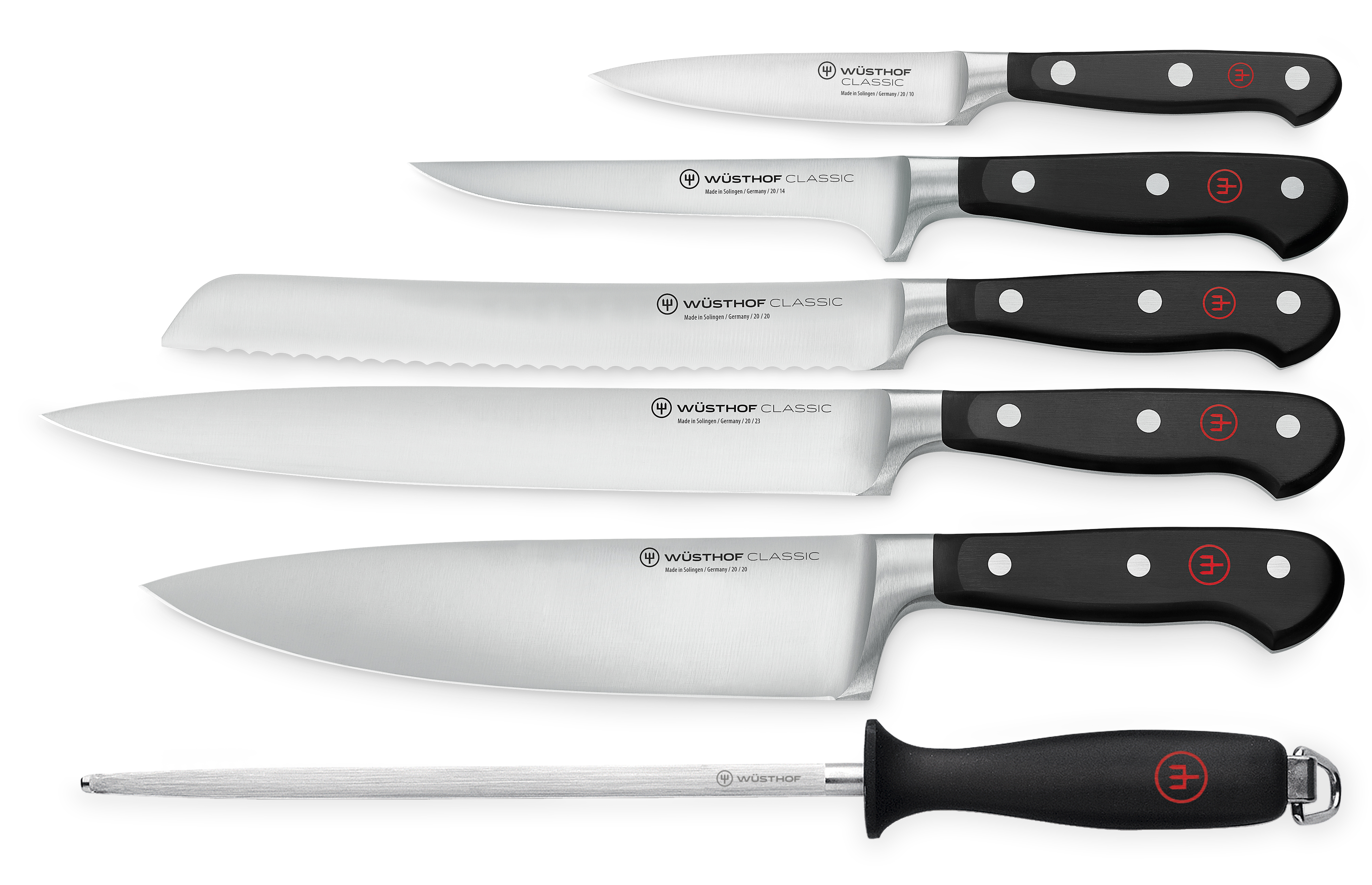 Messer Set mit 6 Artikeln / Knife set with 6 pieces