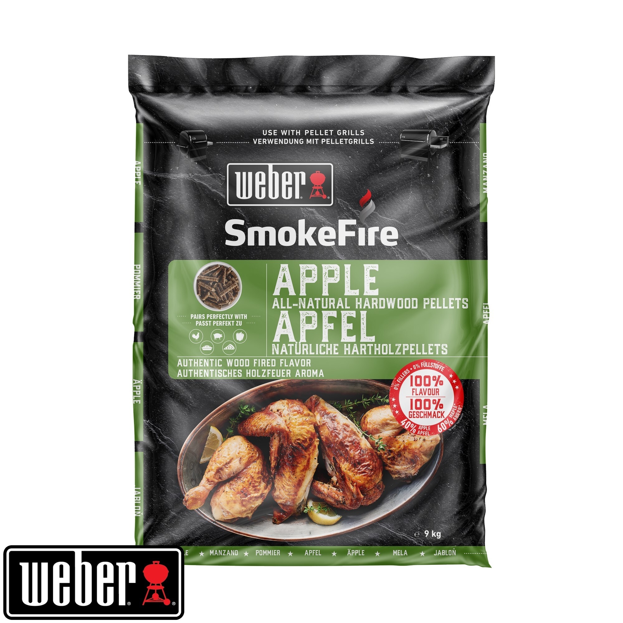 Weber SmokeFire 100% natürliche Holzpellets Apfelholz