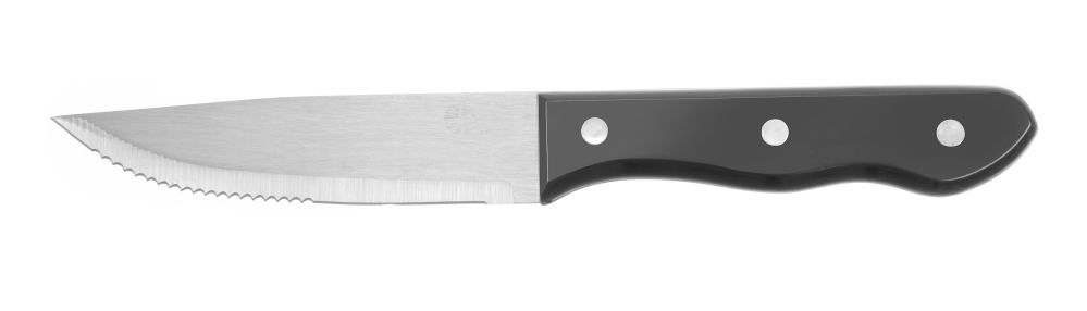 Steak Messer, 6er Set, 250 mm, Edelstahl mit ABS Griff