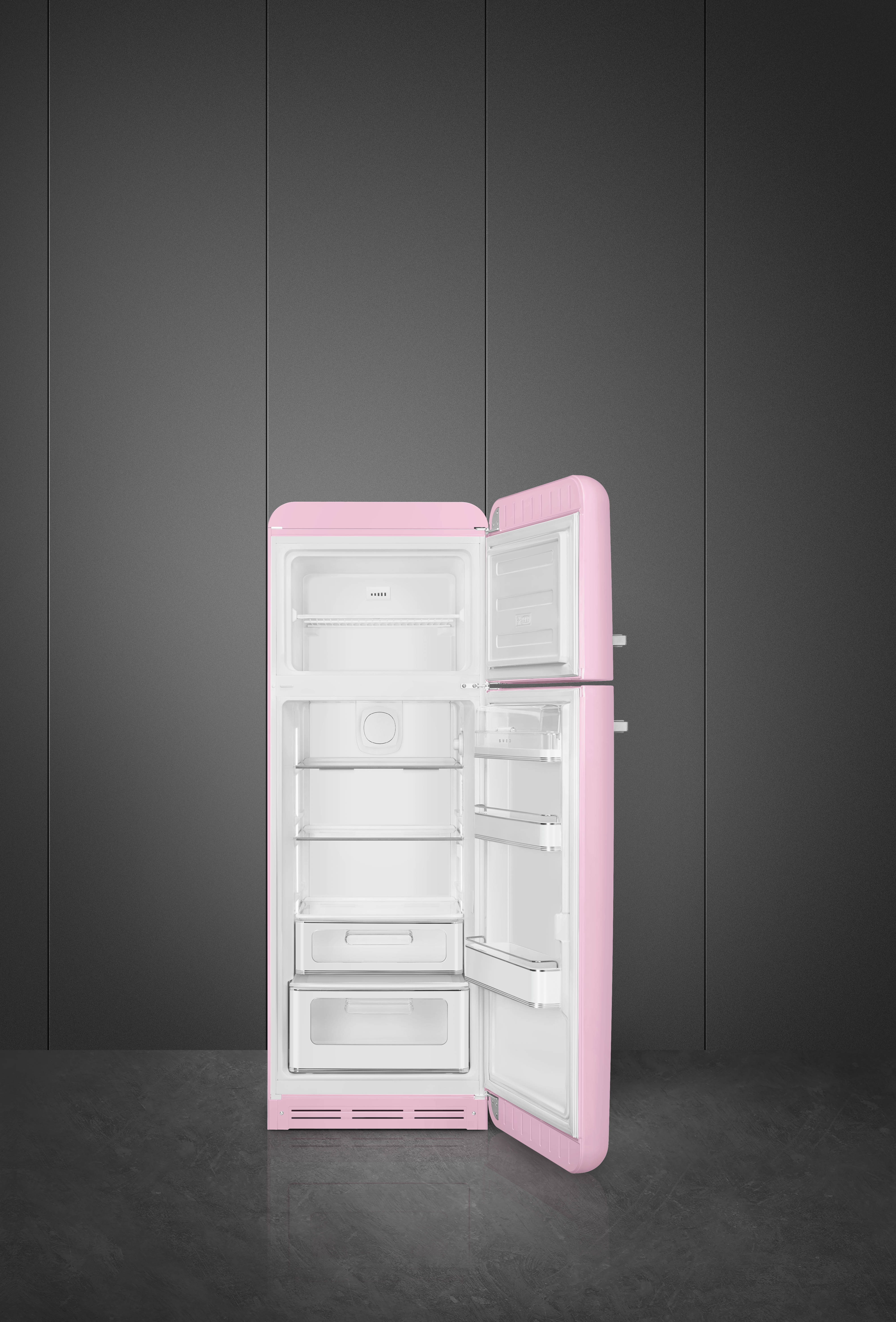 50's Style, Kühlschrank , 2-türig, 60 cm, Cadillac Pink, Rechtsanschlag