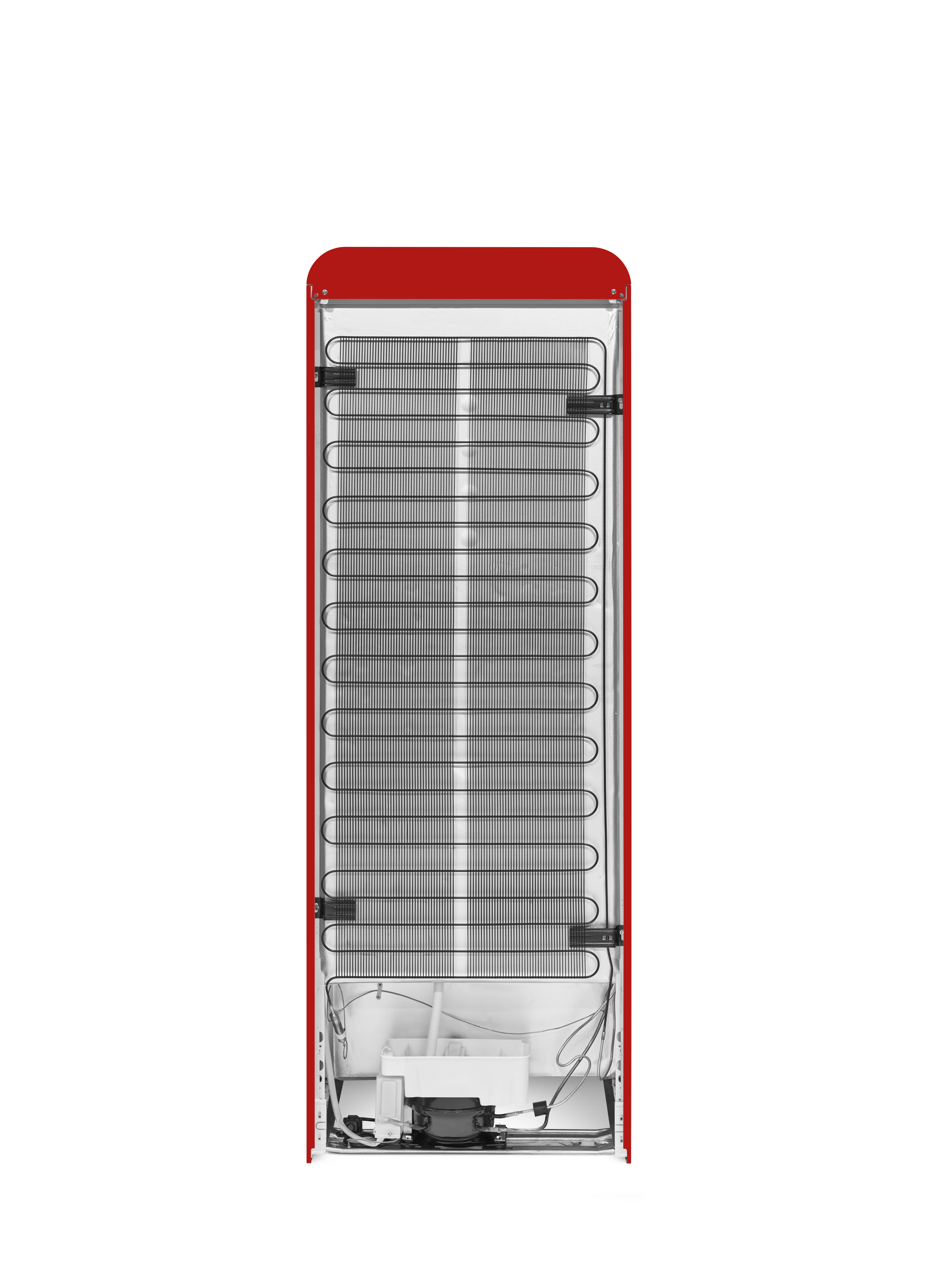 50's Style, Kühlschrank , 2-türig, 60 cm, Rot, Rechtsanschlag
