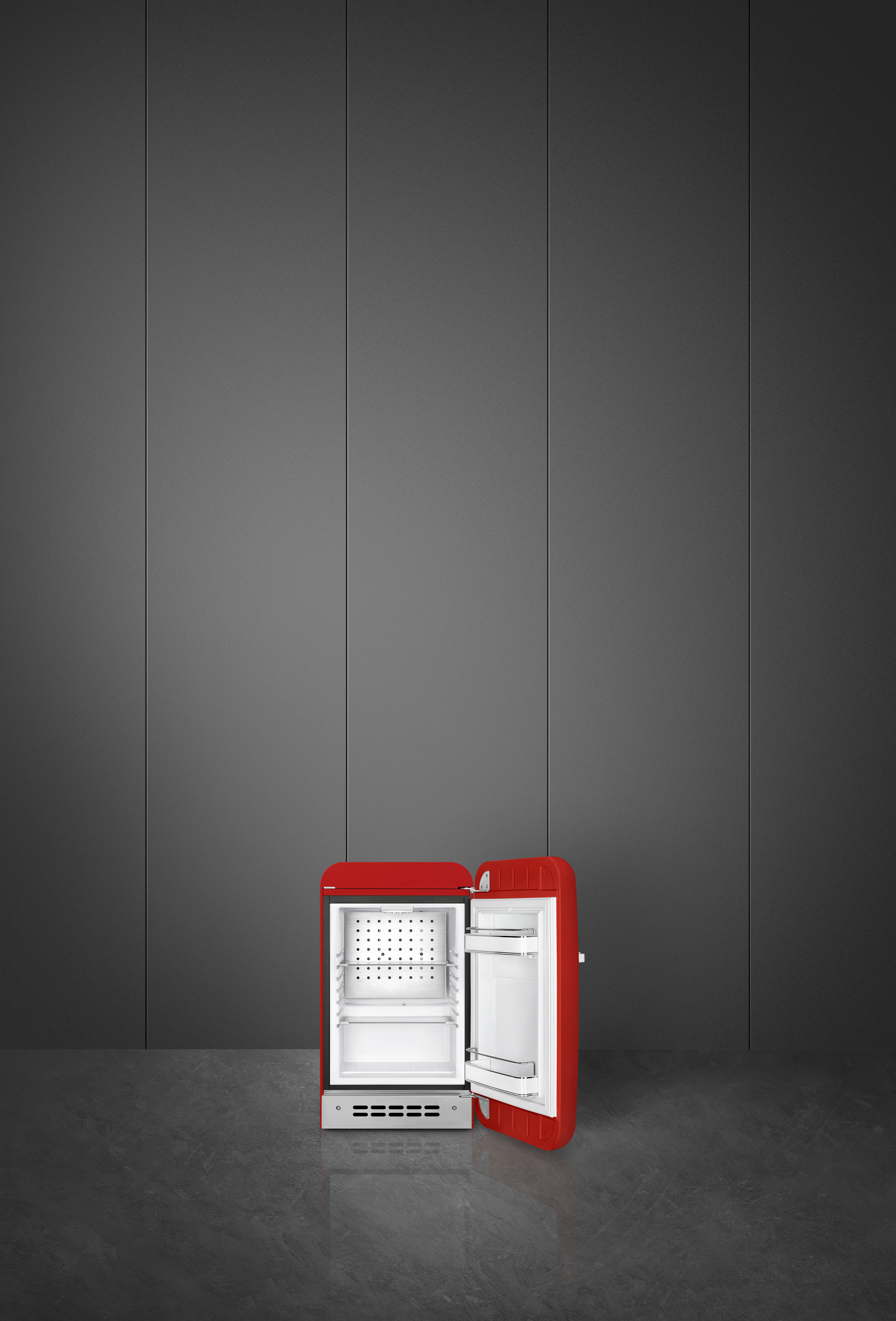 50's Style, Minibar, 1-türig, 40 cm, Rechtsanschlag, Rot