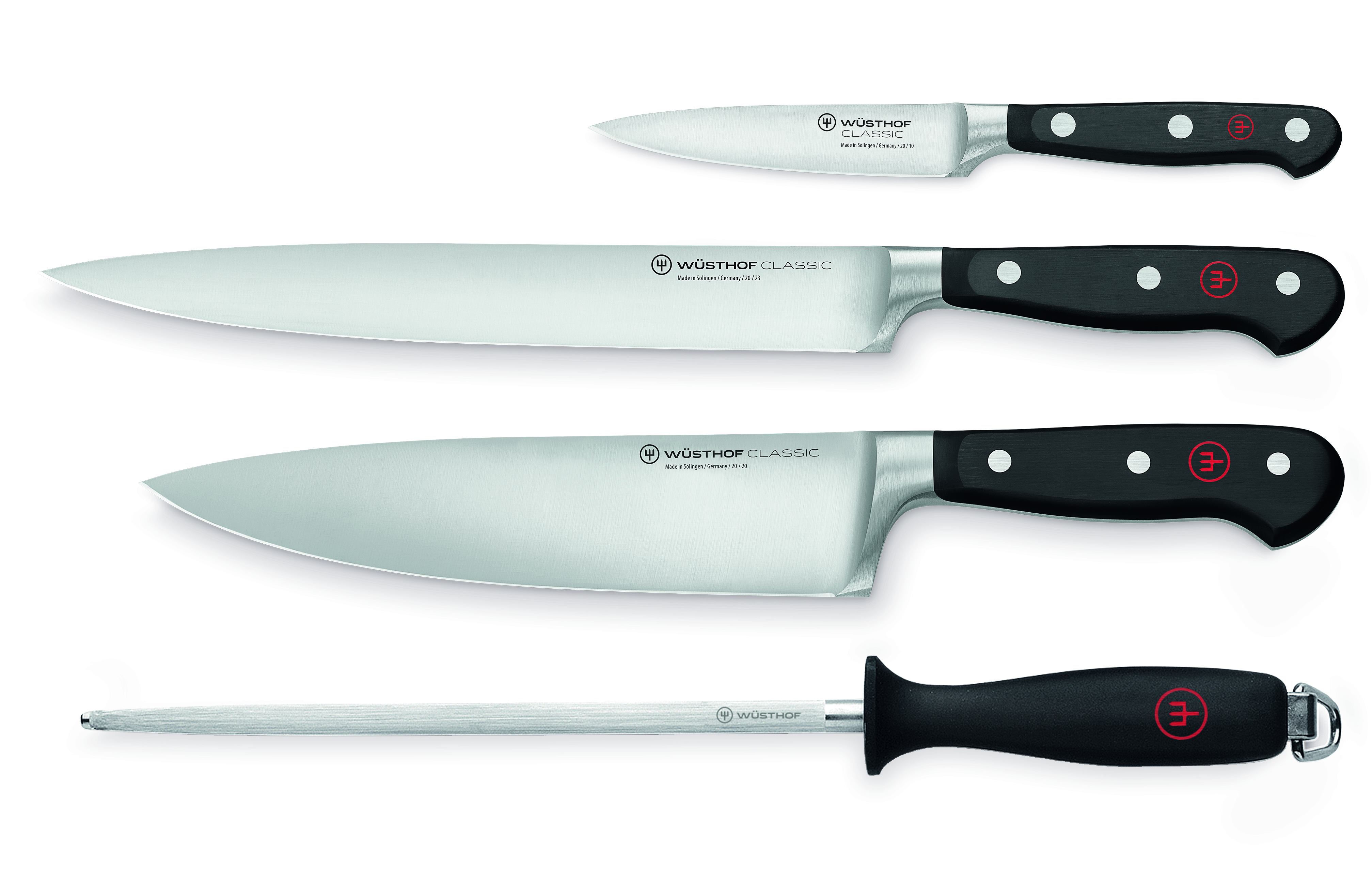 Messer Set mit 4 Artikeln / Knife set with 4 pieces