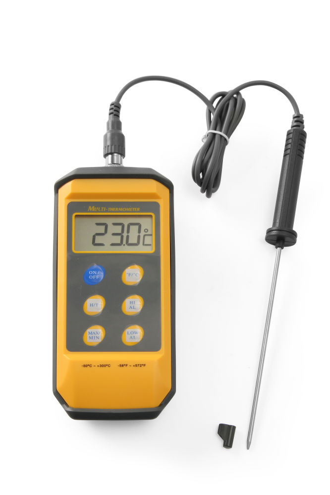 Digital-Thermometer mit abnehmbarer Stiftsonde, wasserfest