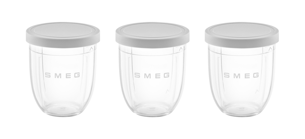 
3 Behälter aus Tritan™ Renew BPA-frei (spülmaschinengeeignet) mit Silikondeckel für                Personal Blender 
