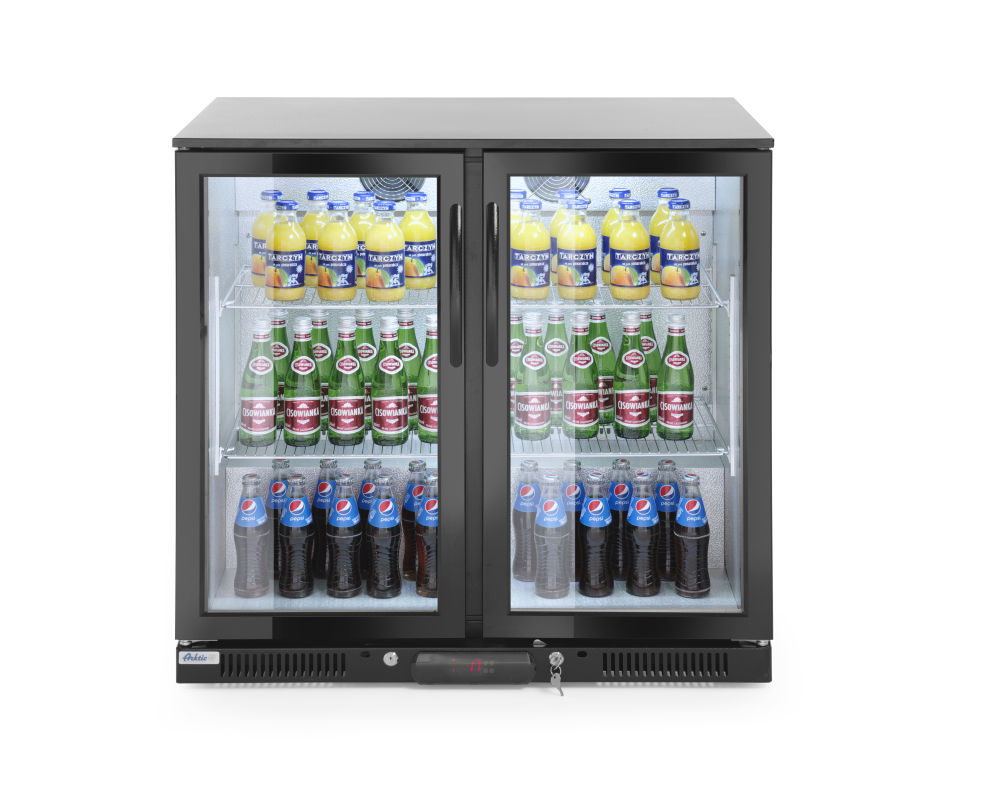 Bar Kühlschrank zweitürig 228 L, 2˚/10˚C, 230V, 215W