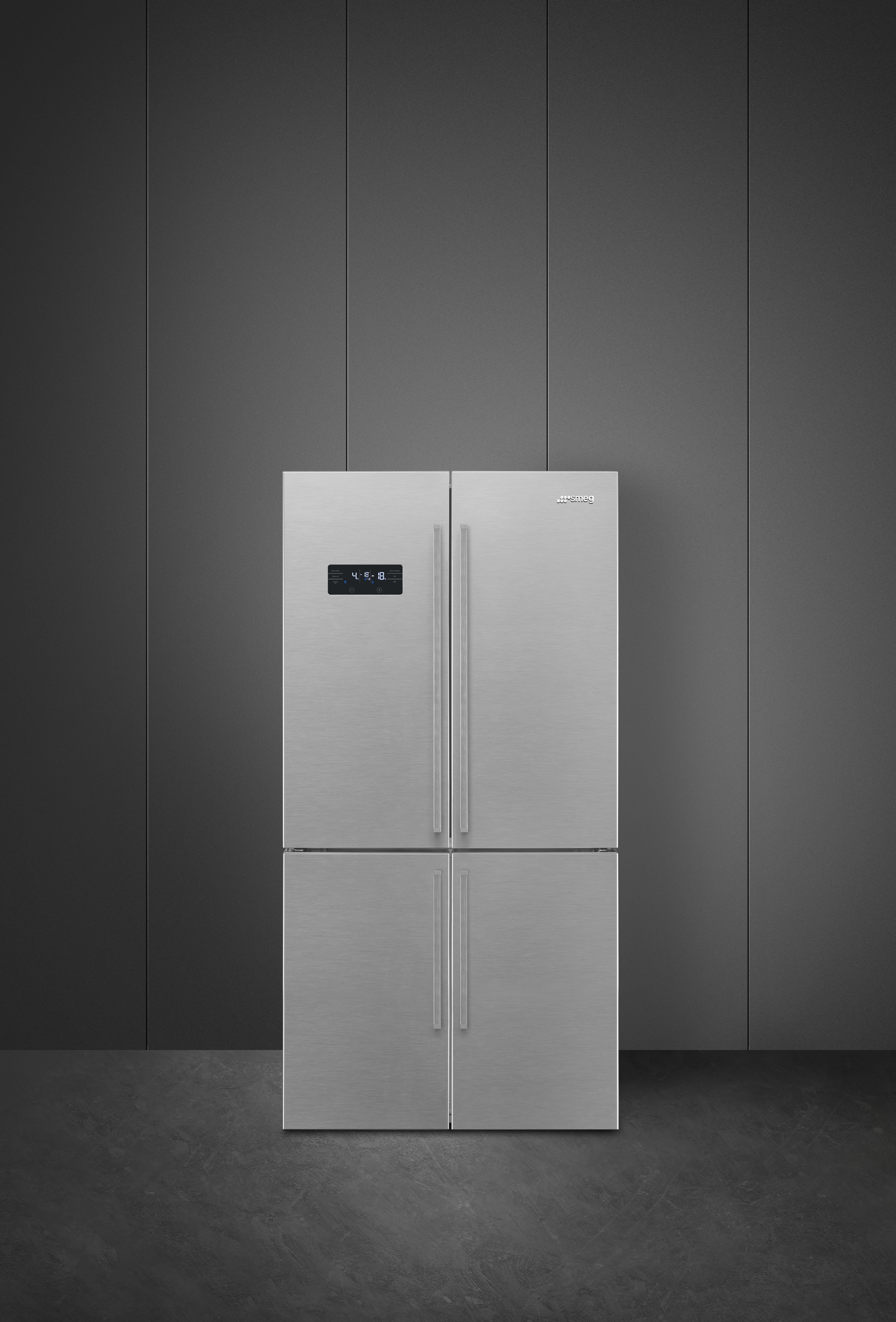 French-Door Stand-Kühl-/Gefrierkombination, 4-türig, 91 cm