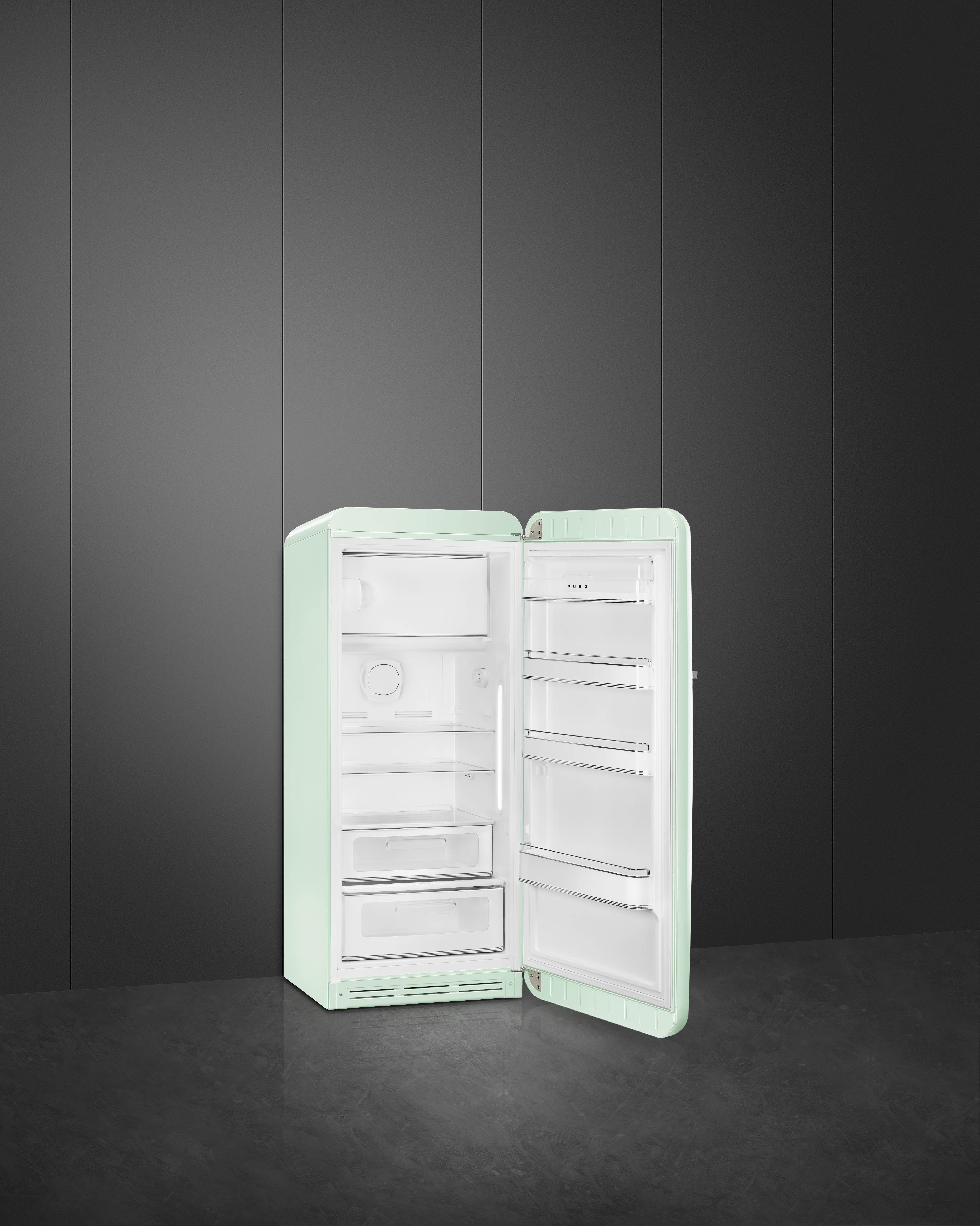 50's Style, Stand-Kühlschrank, 1-türig, 60 cm, Pastellgrün, Rechtsanschlag