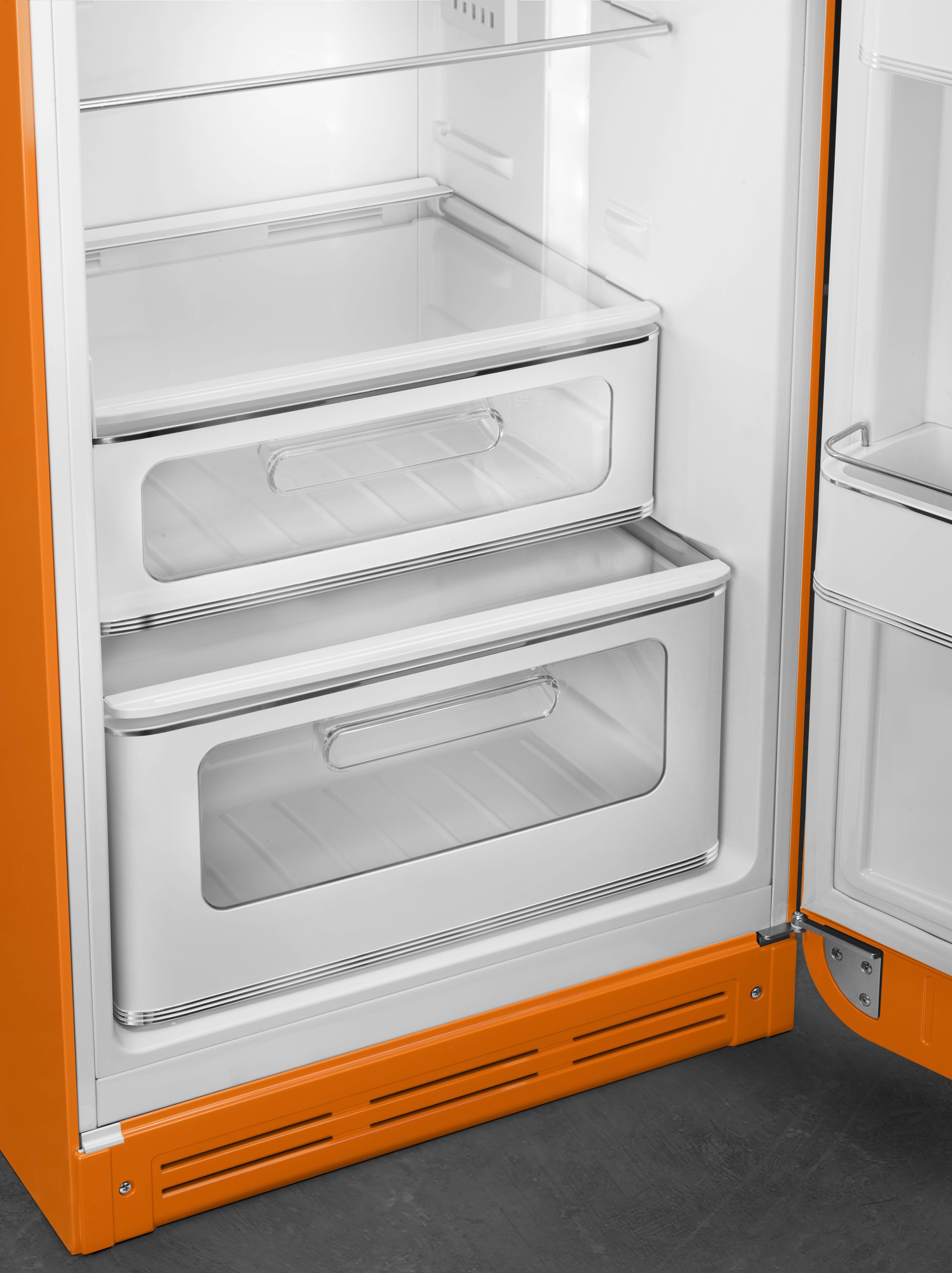 50's Style, Kühlschrank , 2-türig, 60 cm, Orange, Rechtsanschlag