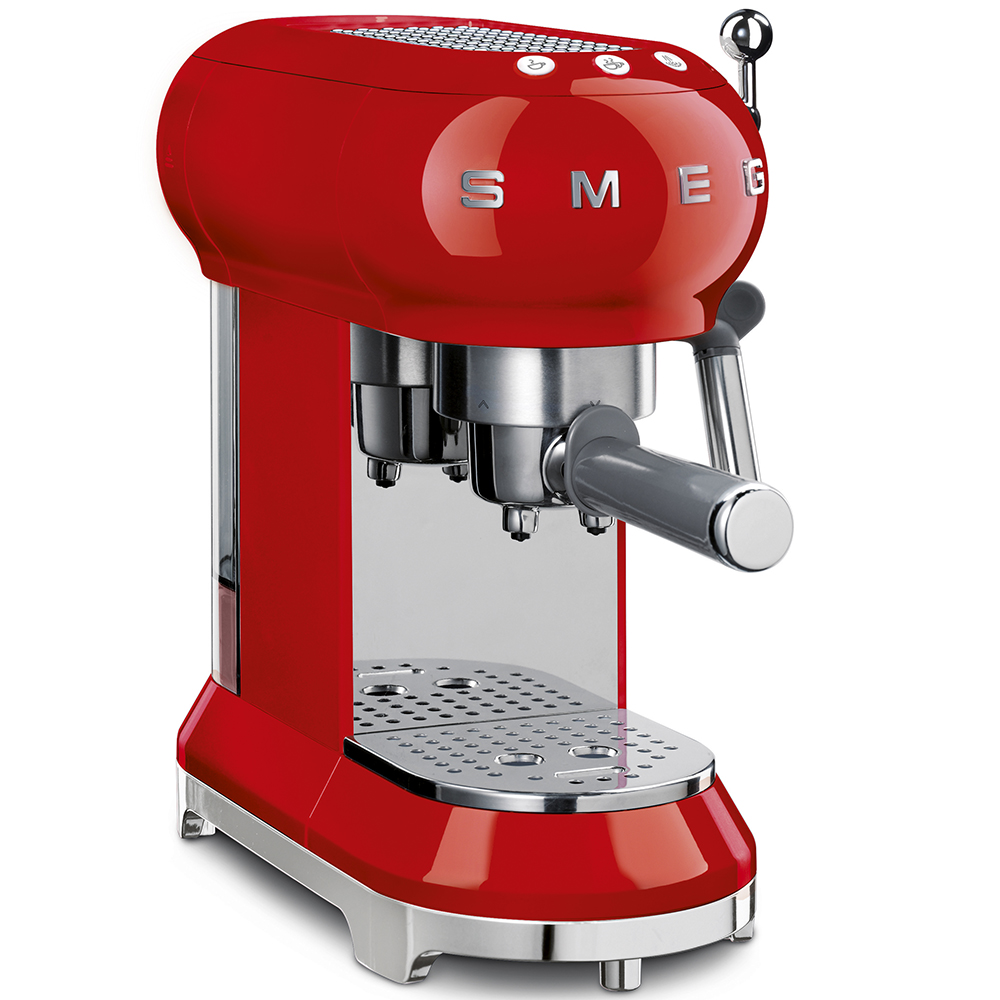 50's Retro Style, Espresso-Kaffeemaschine, Rot